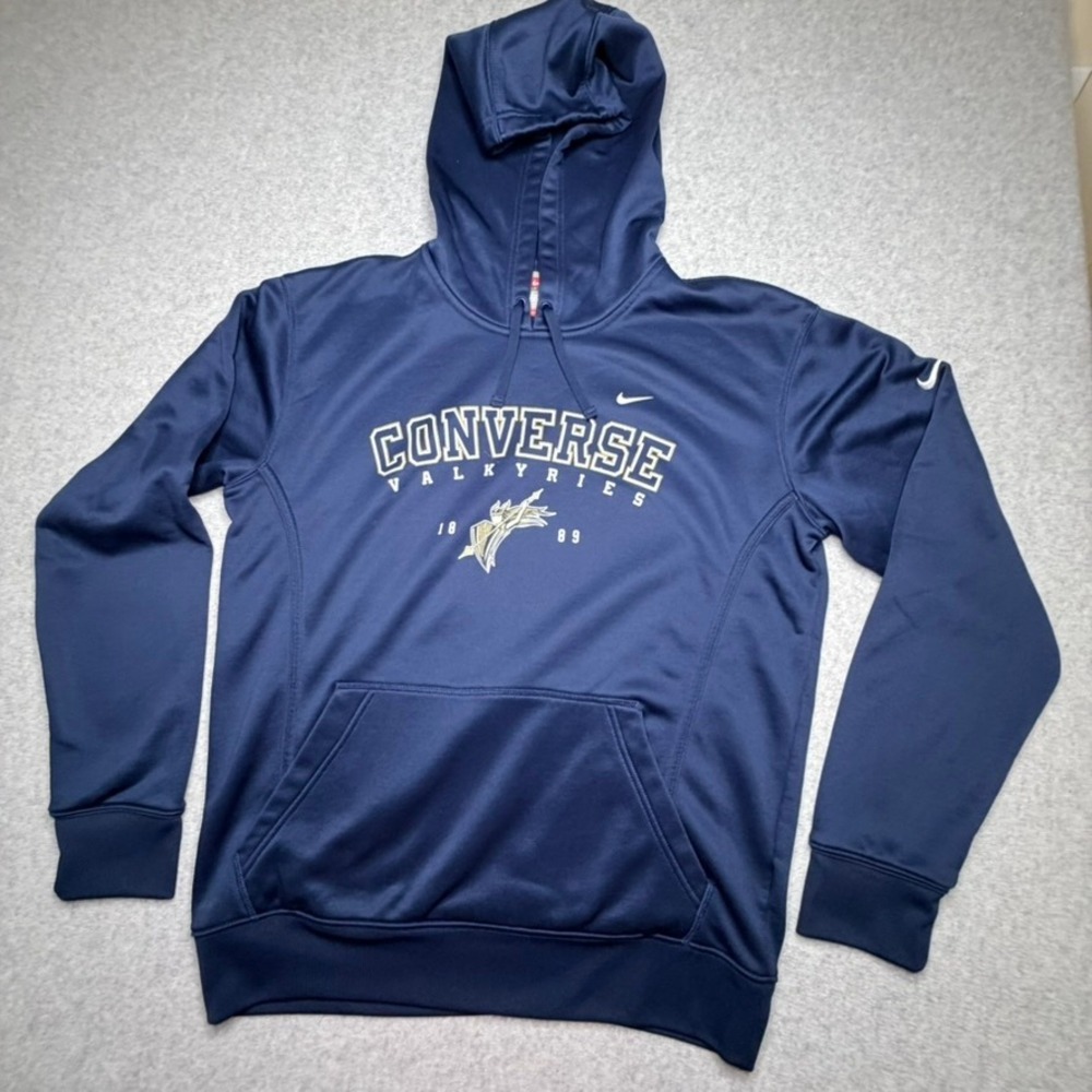 Y2K Nike Fit Therma Team Converse Valkyries Hoodie Navy Blue Pullover Medium